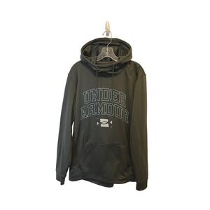Under Armour Mens XL Gray Loose Fit scuba neck  Pullover Hoodie  Sweatshirt